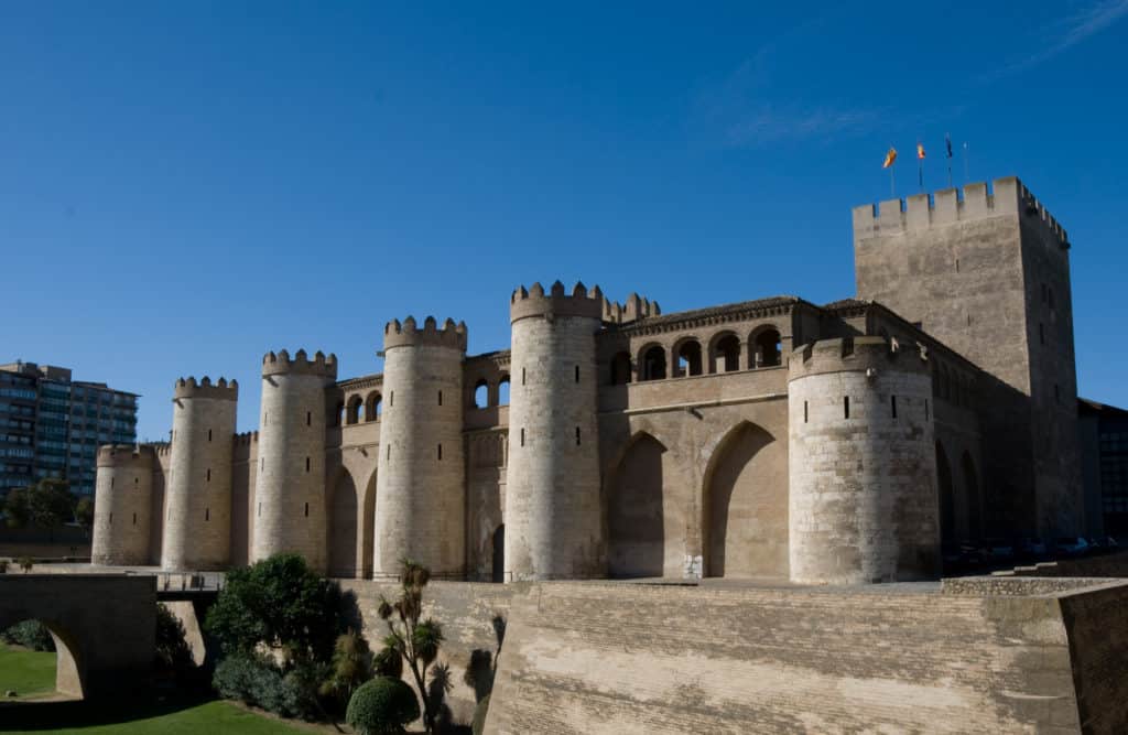 Aljafería Palace in Zaragoza, Spain