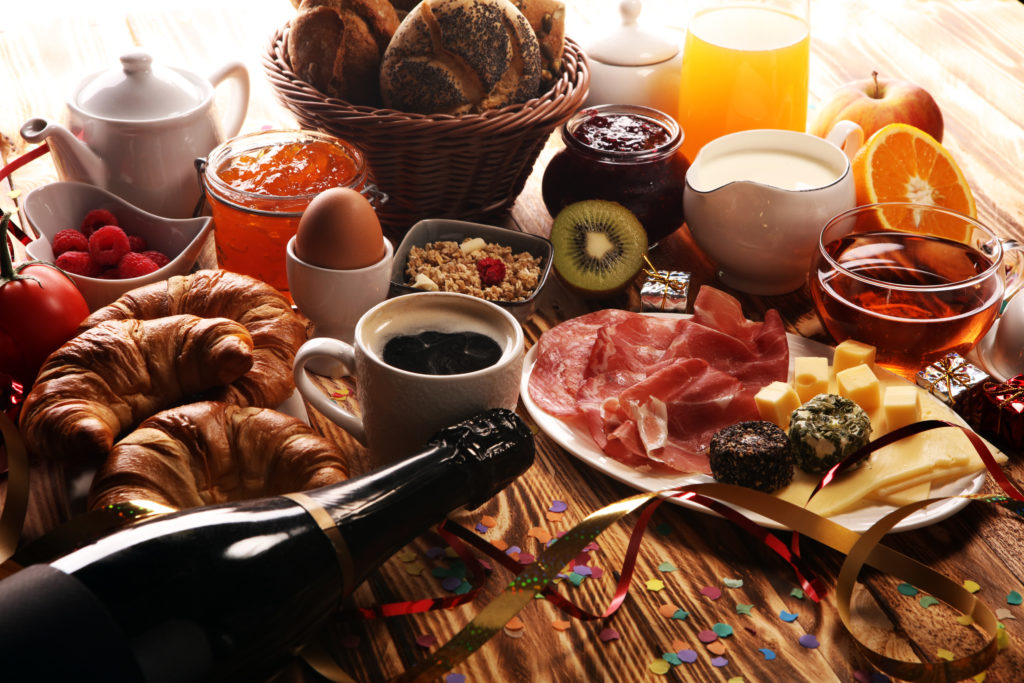 Breakfast at a typical hotel in Germany