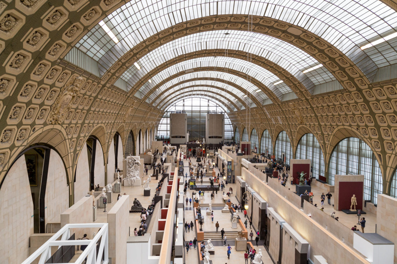 Musee d'Orsay interior in Paris, France