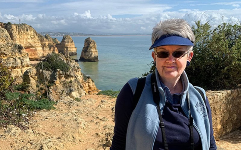 Author Julie H. Ferguson in Portugal