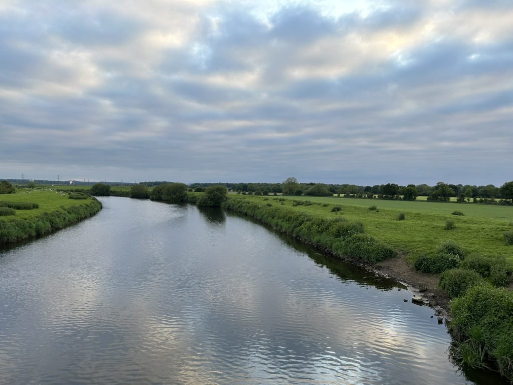 View of the River Aire near Beal in Yorkshire