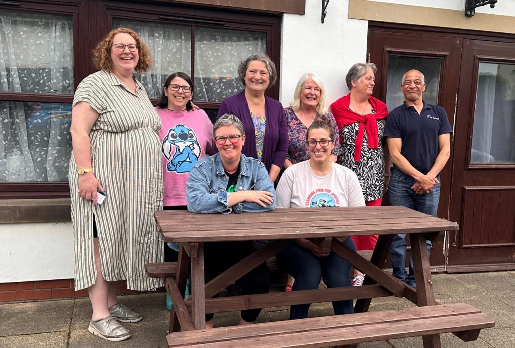 Group of participants at the Writers Retreat in Beal, Yorkshire