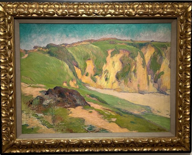 The Cliffs at Le Pouldu, 1884, Émile Bernard at the Museo Nacional Thyssen-Bornemisza