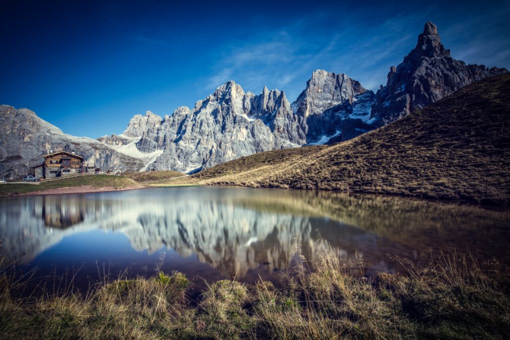 View of the Dolomites in northern Italy, a great destination for summer travel