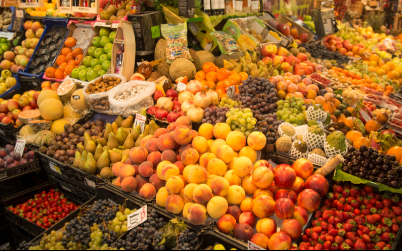 An outdoor market in Europe is a great place to find good, fresh food while avoiding tourist crowds