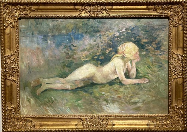 Reclining Nude Shepherdess, 1891, Berthe Morisot at the Museo Nacional Thyssen-Bornemisza