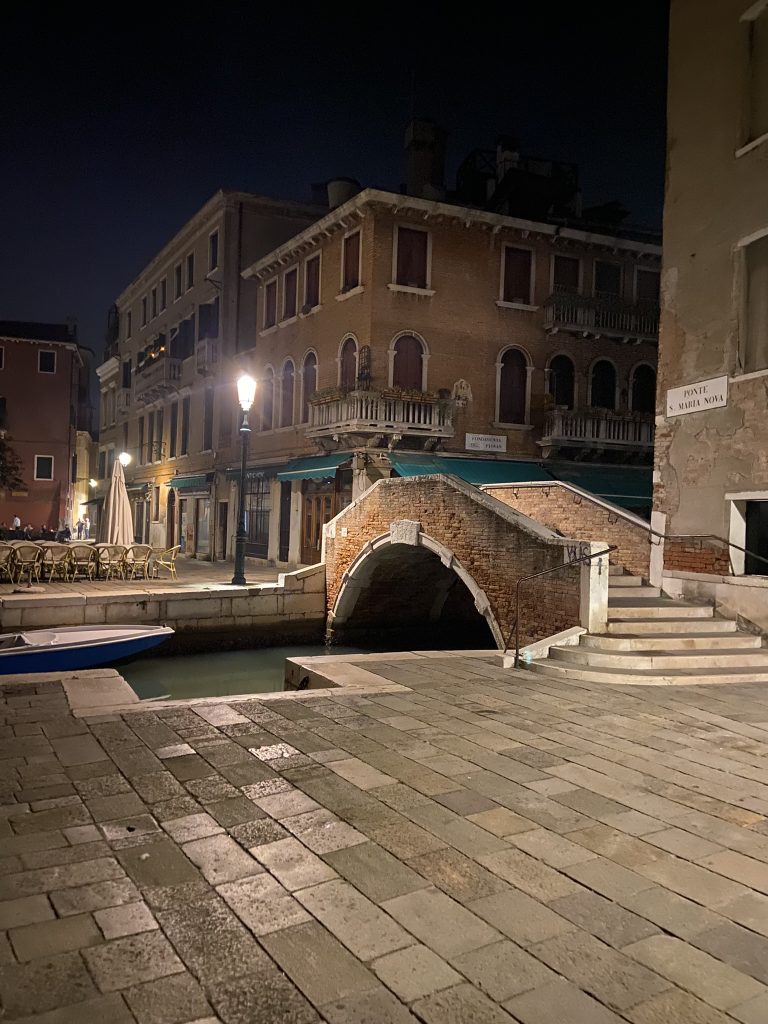 A peaceful canal in Venice (both)