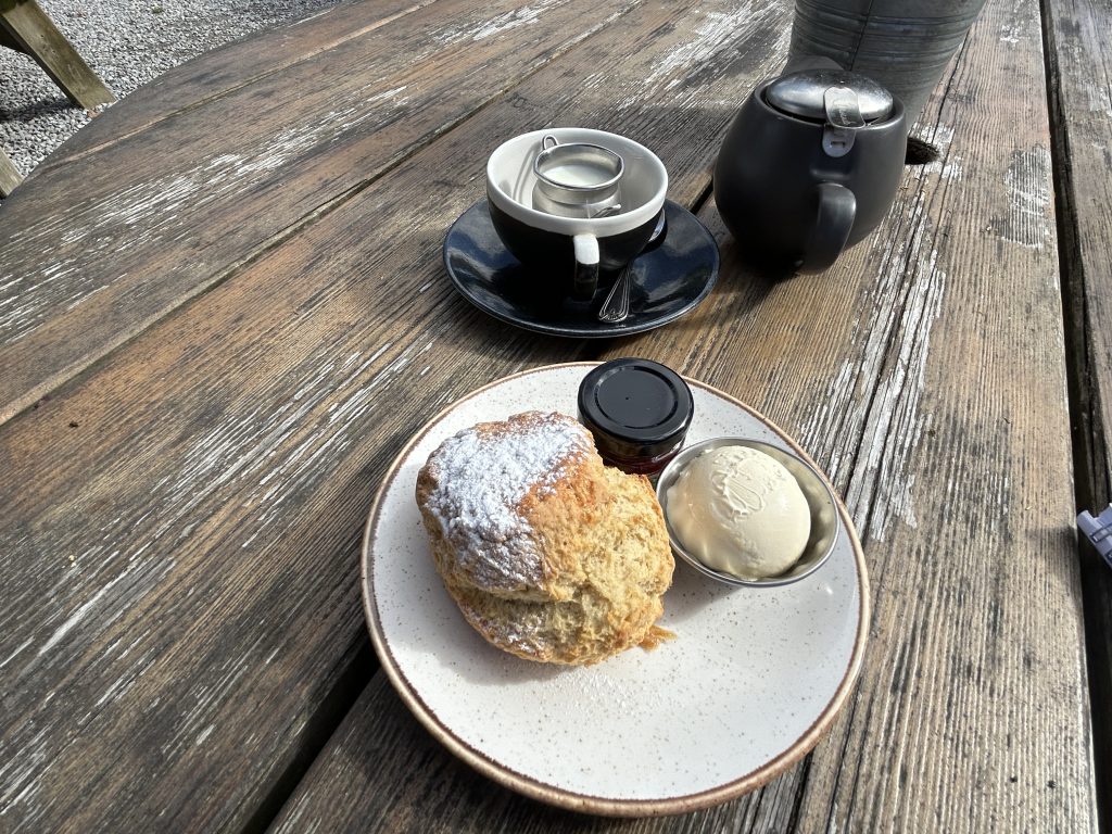 Devon cream tea on a Rabbie’s tour of southwest England