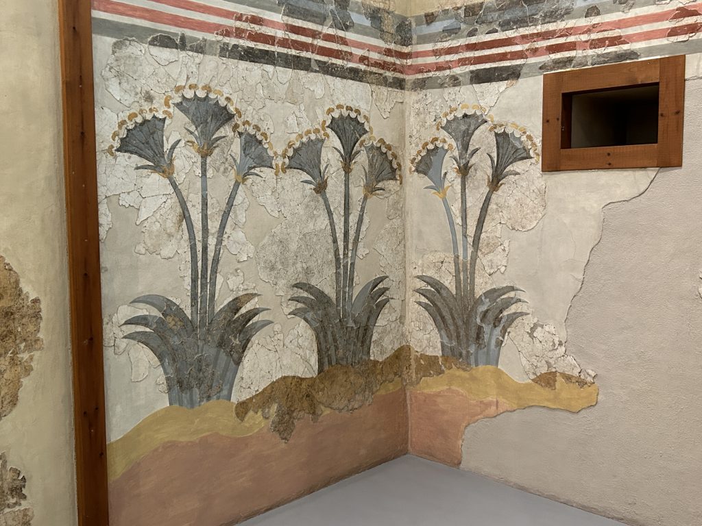 Minoan frescoes from Akrotiri on Santorini