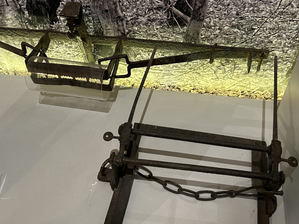 Two traps used prior to 1827 to catch poachers