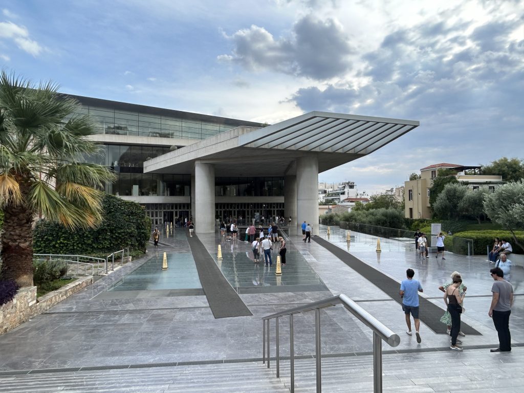 Entrance to the Acropolis Museum in Athens