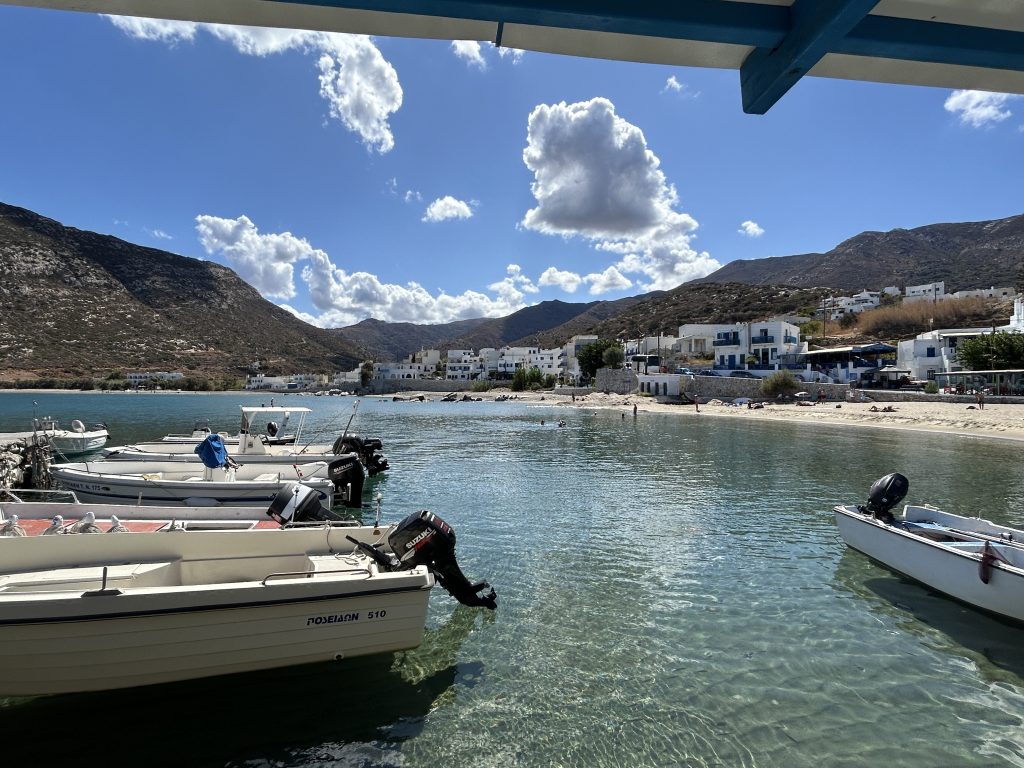 View of the bay in Apollonas