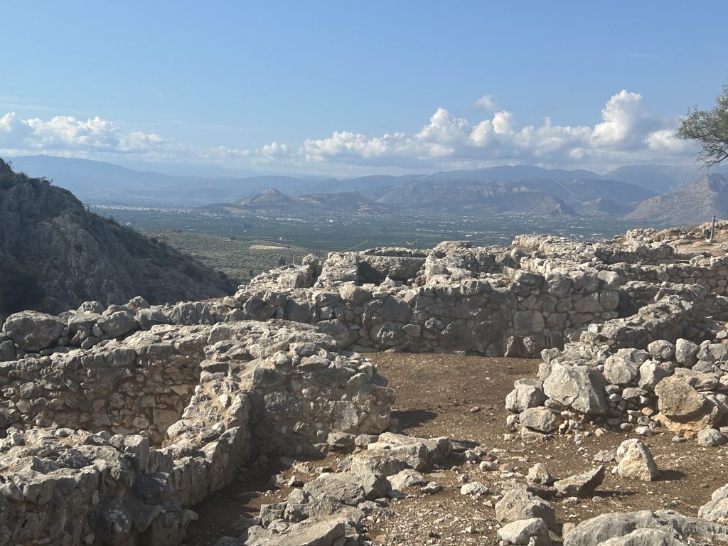 Artisan quarter at the palace of Mycenae ruins