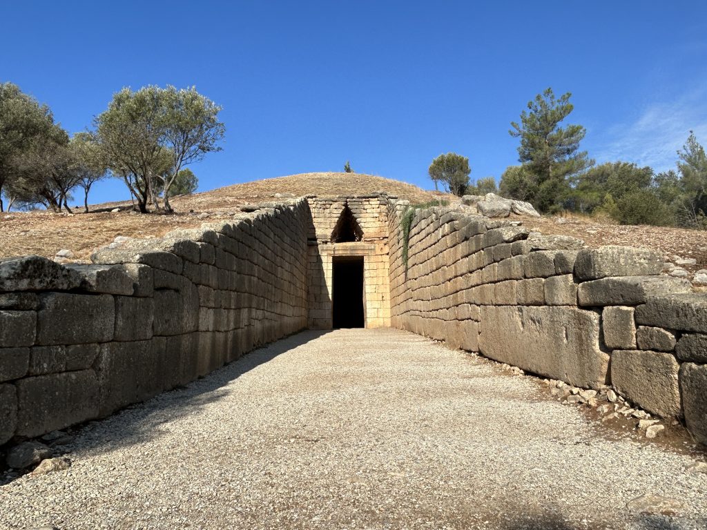 Entrance to the Treasury of Atreus in Mycenae