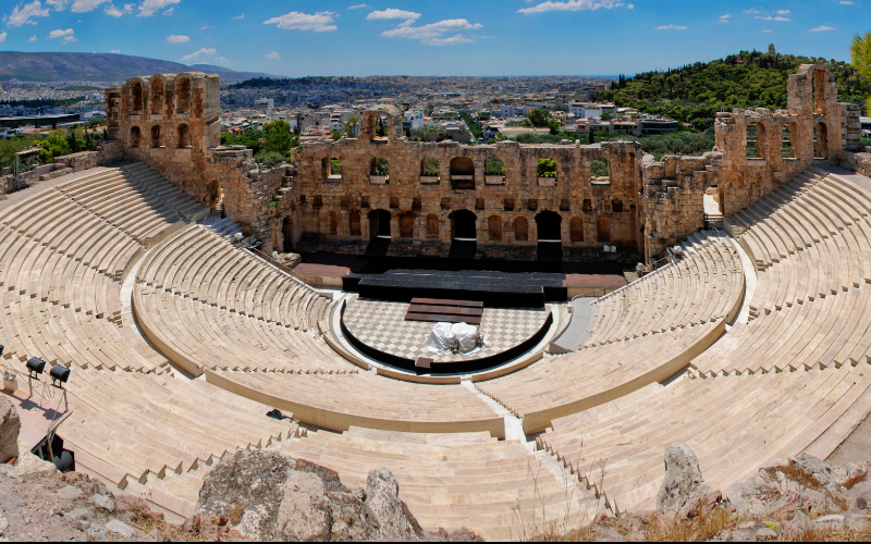 Herodes Atticus theatre in Athens, a highlight when visiting Greece