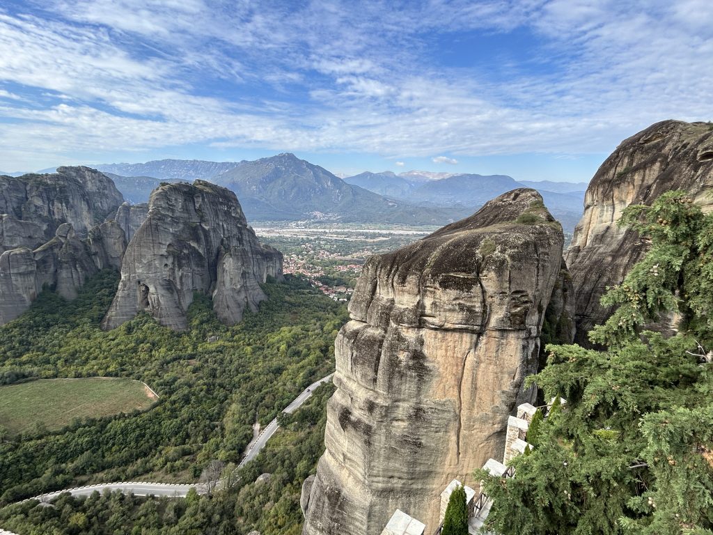 Landscape in Meteora, a must-see while visiting Greece