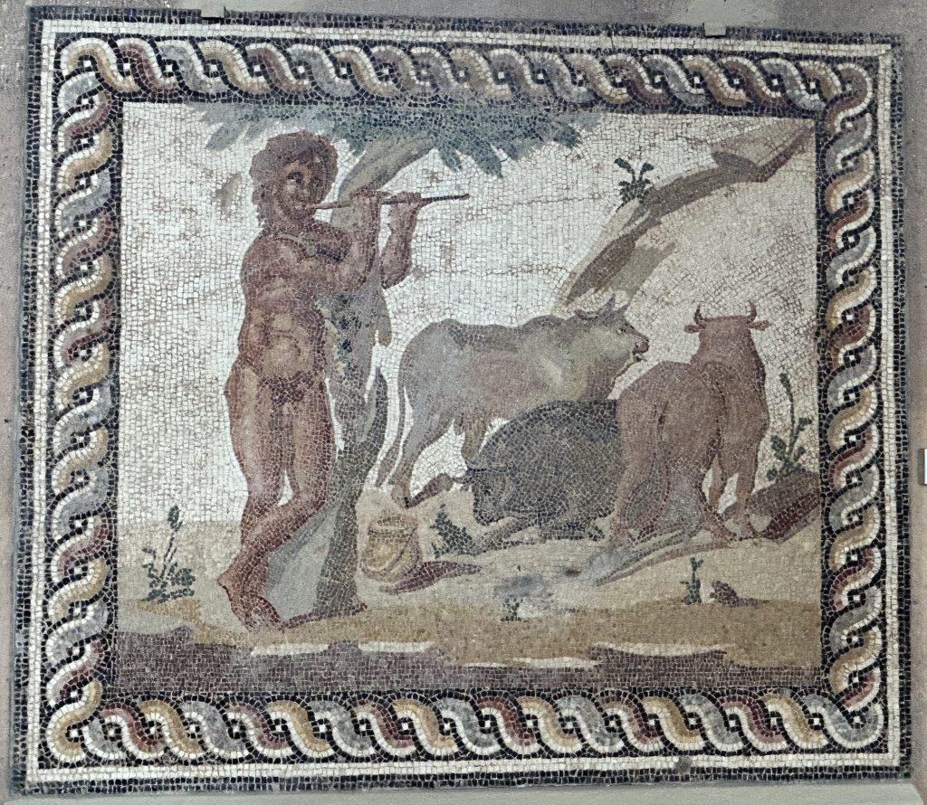 Mosaic at the Corinth museum