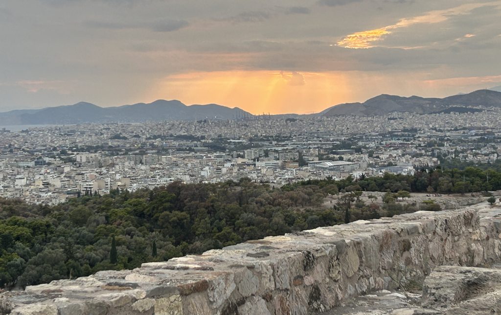 Sunset over Athens