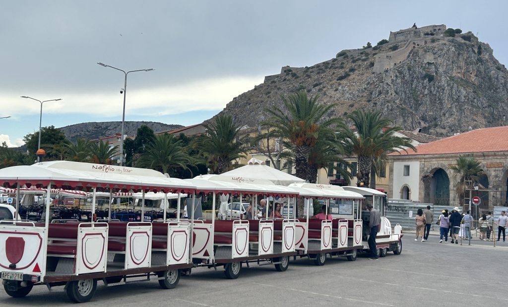 Tourist train in Nafplio