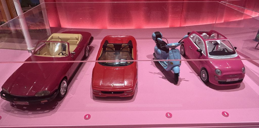 Barbie Cars at the Design Museum in London