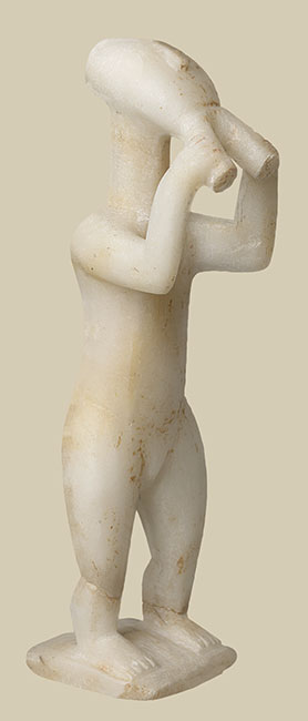 Cycladic figure at the National Archeological Museum in Athens