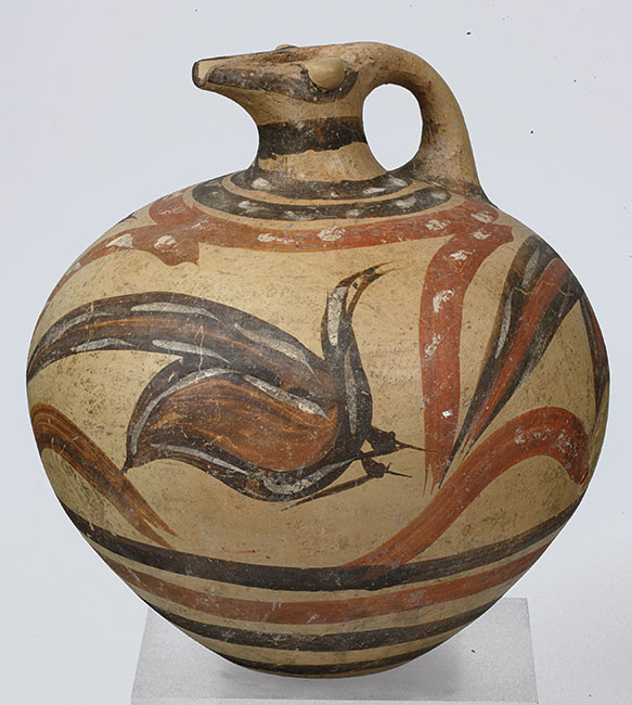 Large jug from Thera at the National Archeological Museum in Athens