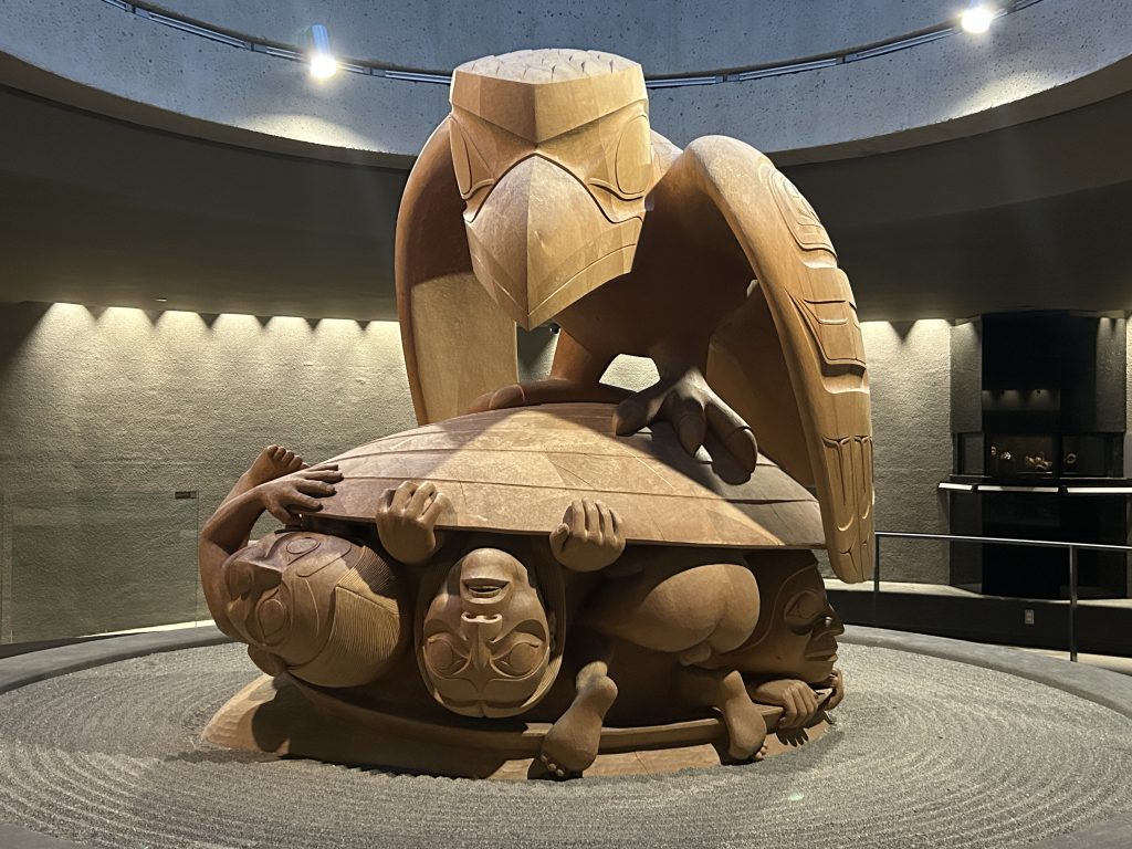 The Raven and the First Men sculpture by Haida Artist Bill Reid