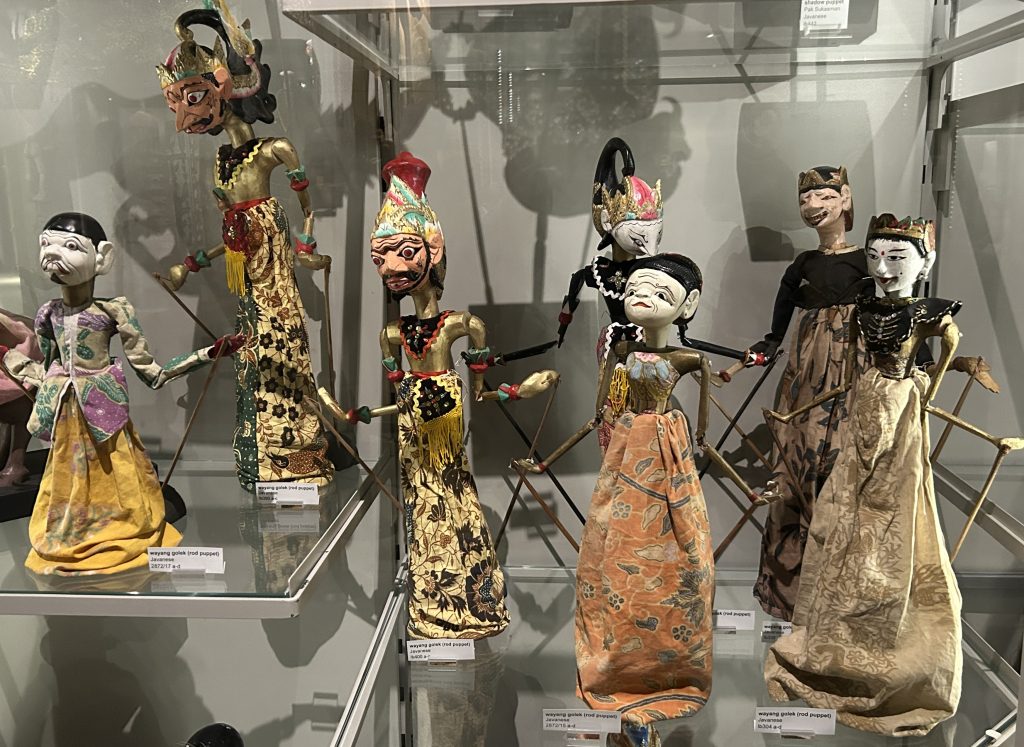 Collection of Indonesian dolls on display at the Museum of Anthropology