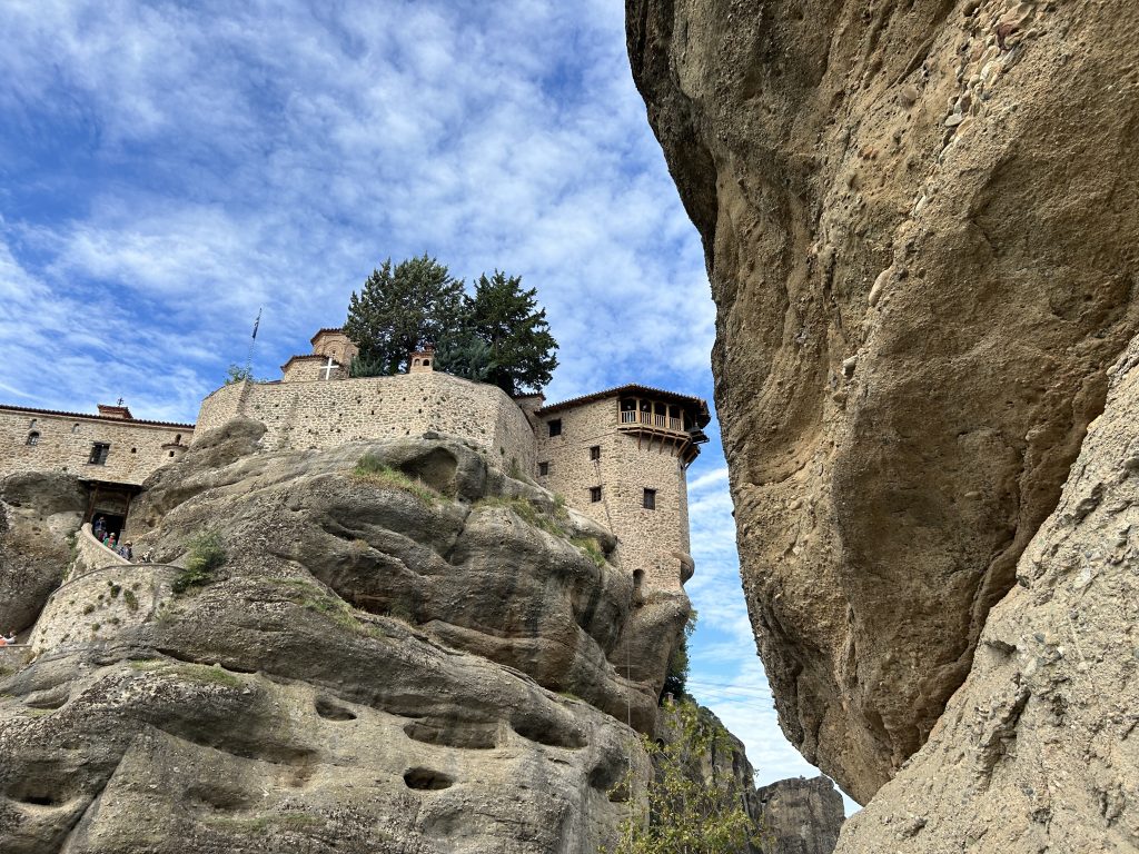 Exterior of a monastery in Meteora