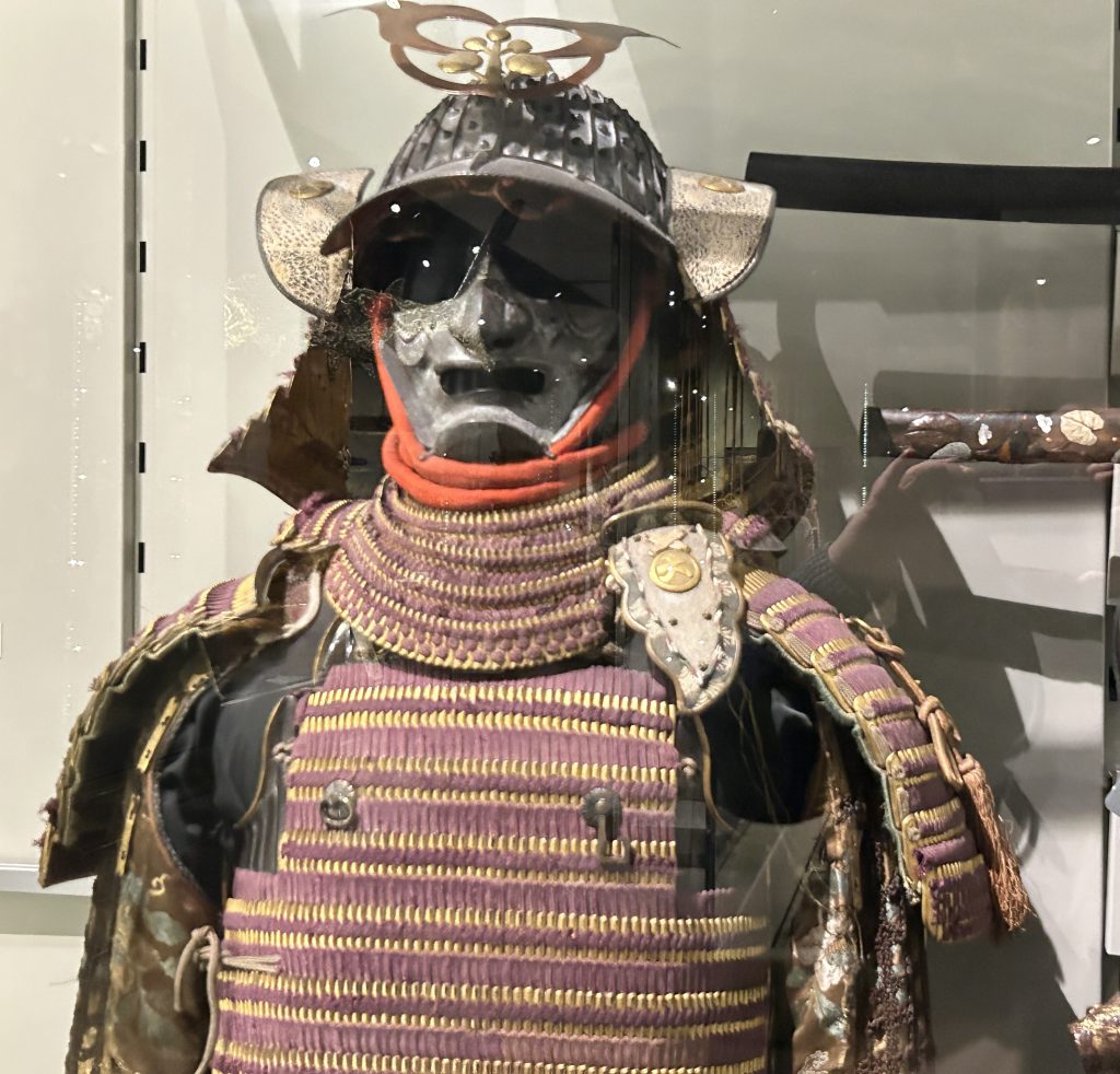 Samurai armor on display at the Museum of Anthropology